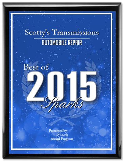 Best of Sparks 2015 Award | Scotty's Transmission & RPM Automotive